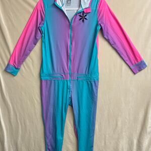 Airblaster L10-12 Youth Ninja BodySuit Snowboard Ski Winter Blue Pink Base Layer